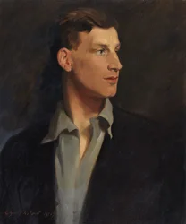 Porträt von Siegfried Sassoon (1886-1967), 1917